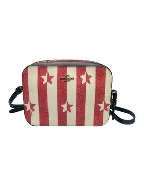 COACH Mini Camera Bag with Stripe Star Print - 7.25” x 5.25” x 2”